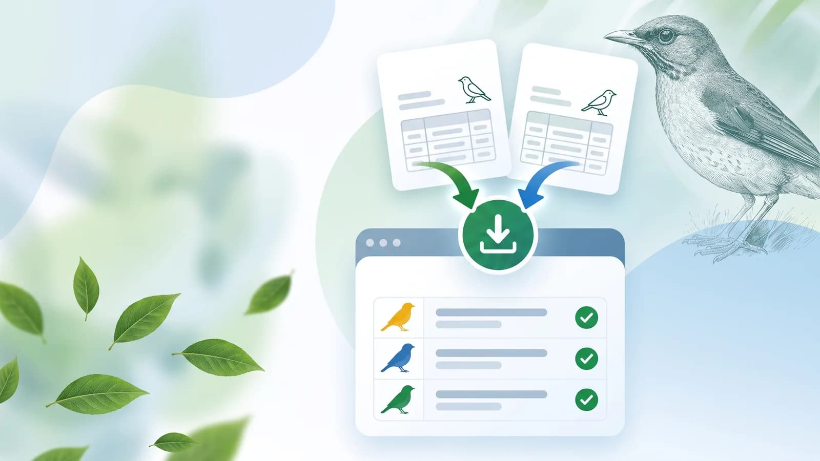 Relações do SISPASS e do SISFAUNA sendo importadas para a lista de aves do app